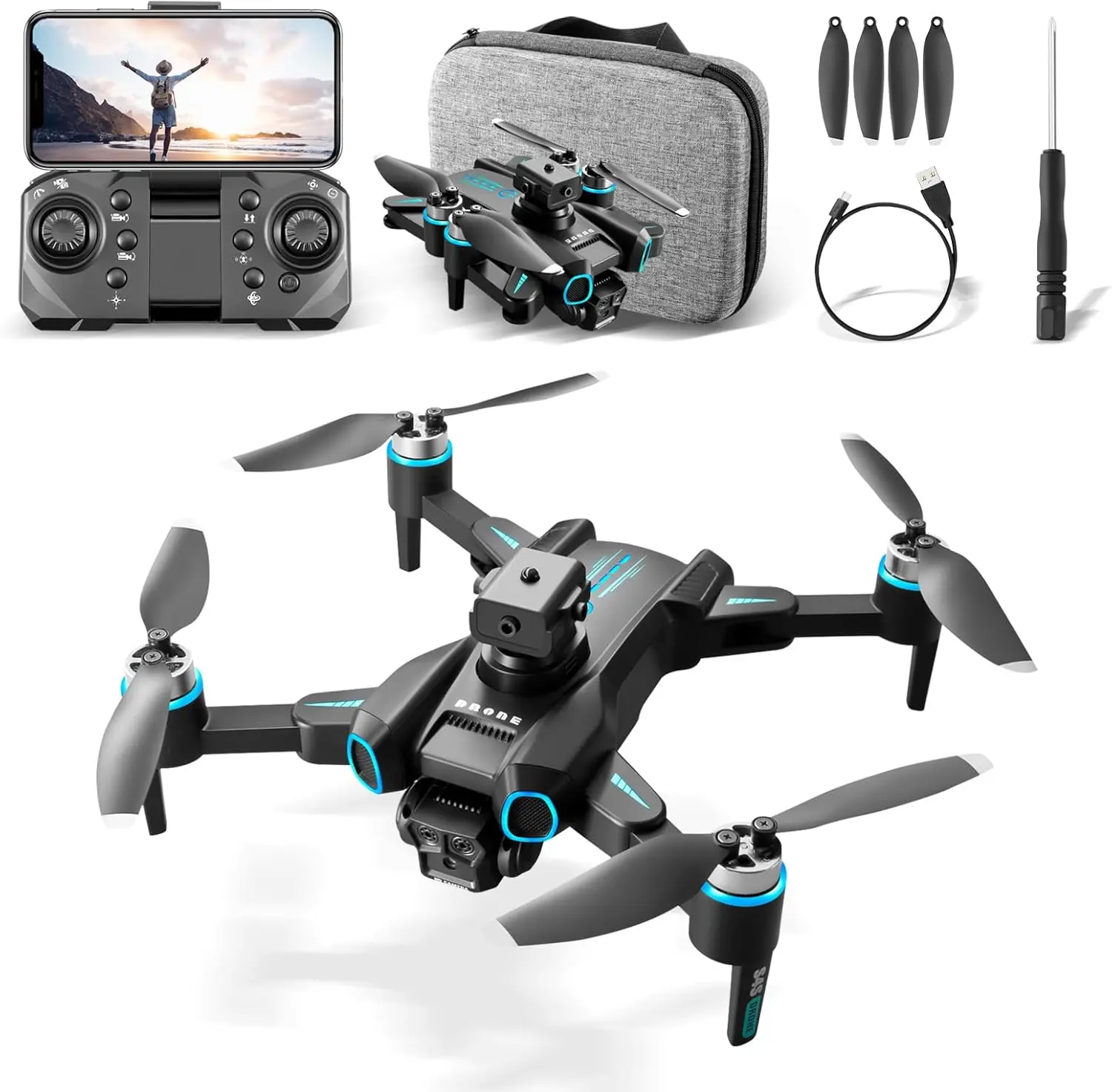 Drone Profissional com Câmera 4K (Modelo 4K 503)