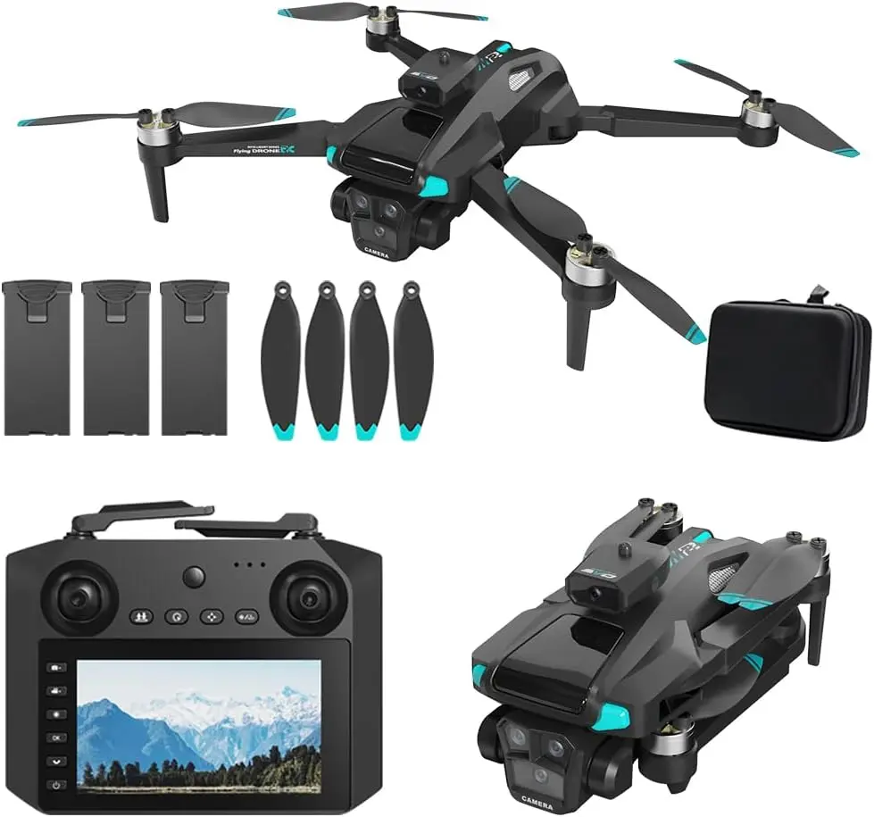 Drone haiiah M22: 6K FPV, Tela de 4,5'', Gesto de Altitude e Voo Inteligente
