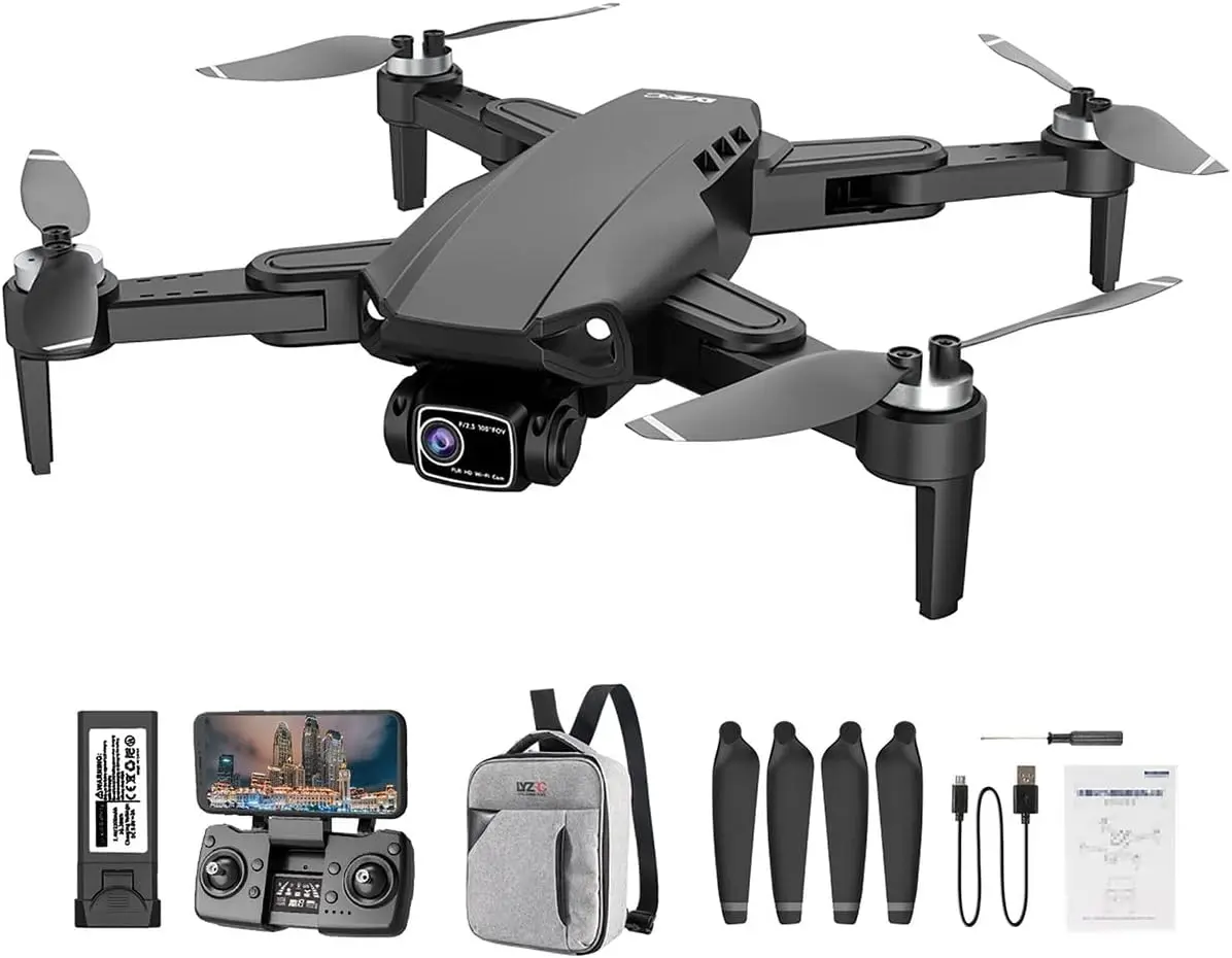 Drone Profissional L900 Pro 4K-5G GPS - Evita Obstáculos (1 Bateria + Mochila)