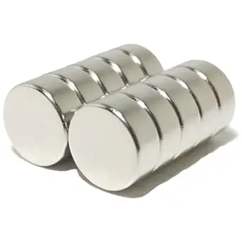 Imã de neodimio 10mm x 4mm com 10 peças