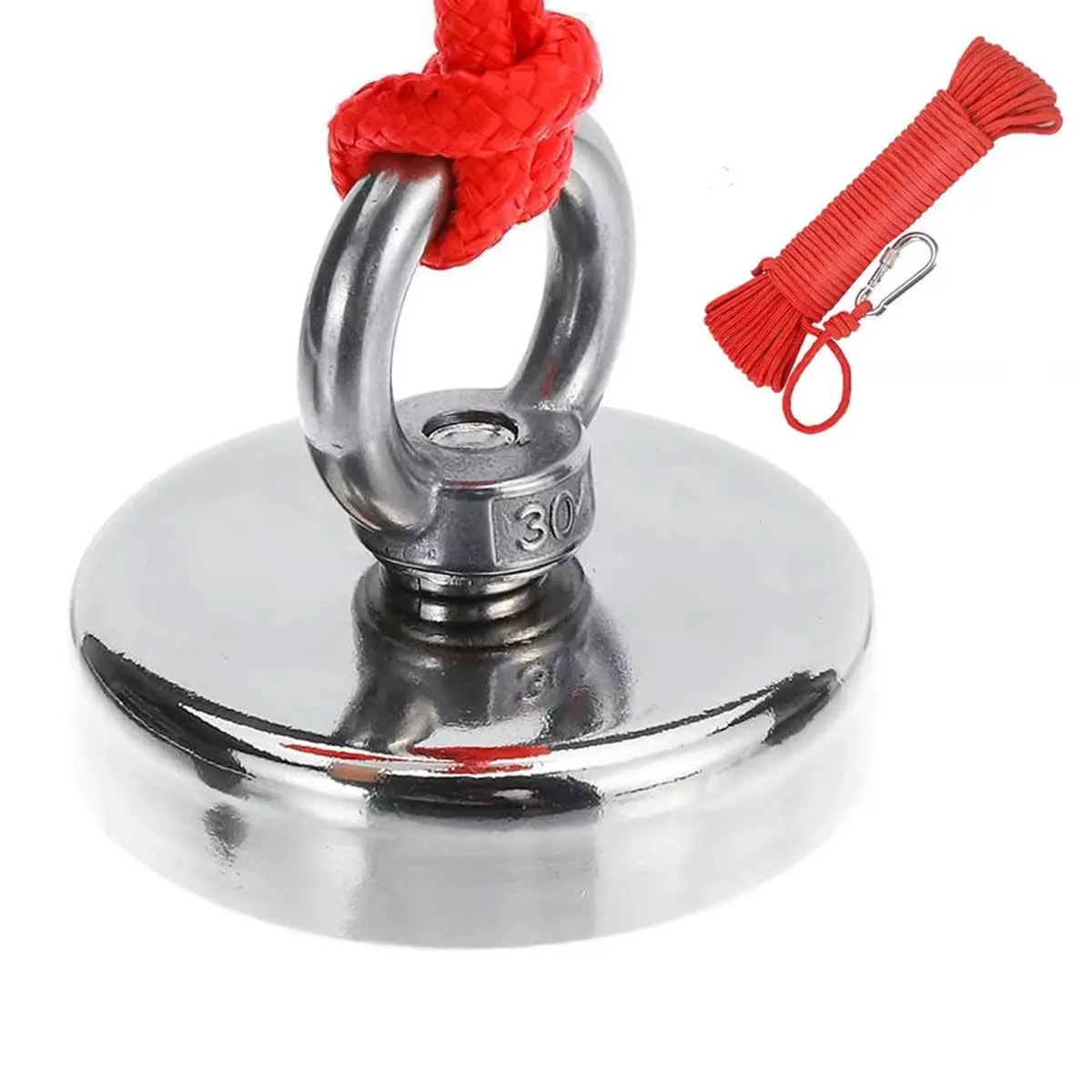 Imã de Neodímio Pesca Magnética Barra 200kg Tração