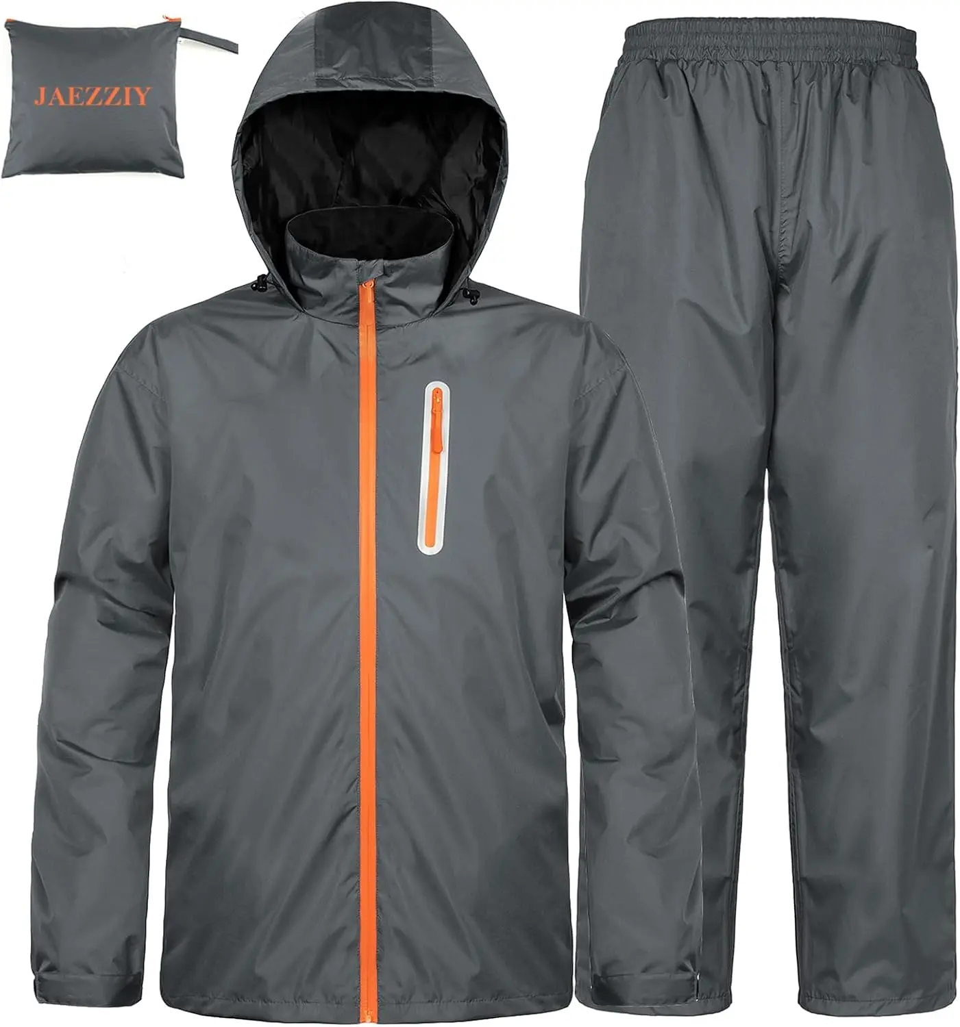 JAEZZIY Roupa de Chuva Impermeável, Leve e Respirável