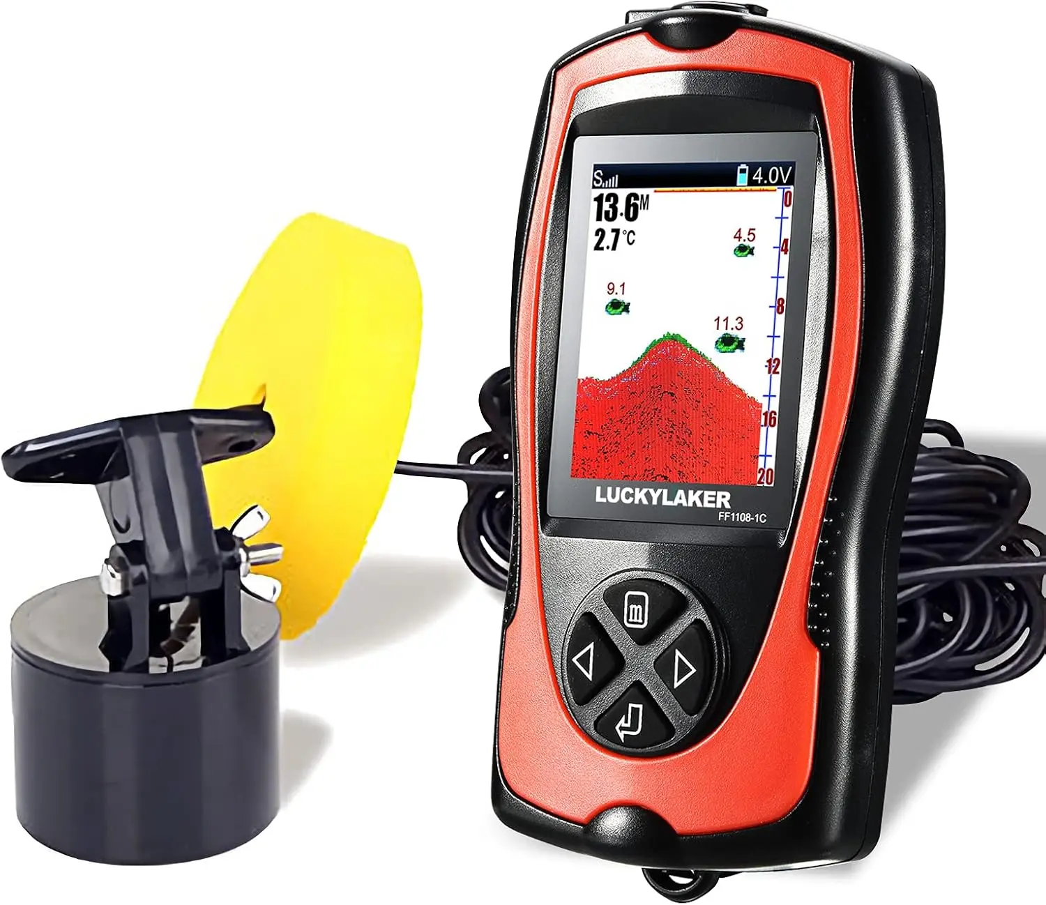 LUCKYLAKER Monitor Portátil Localizador de Peixes